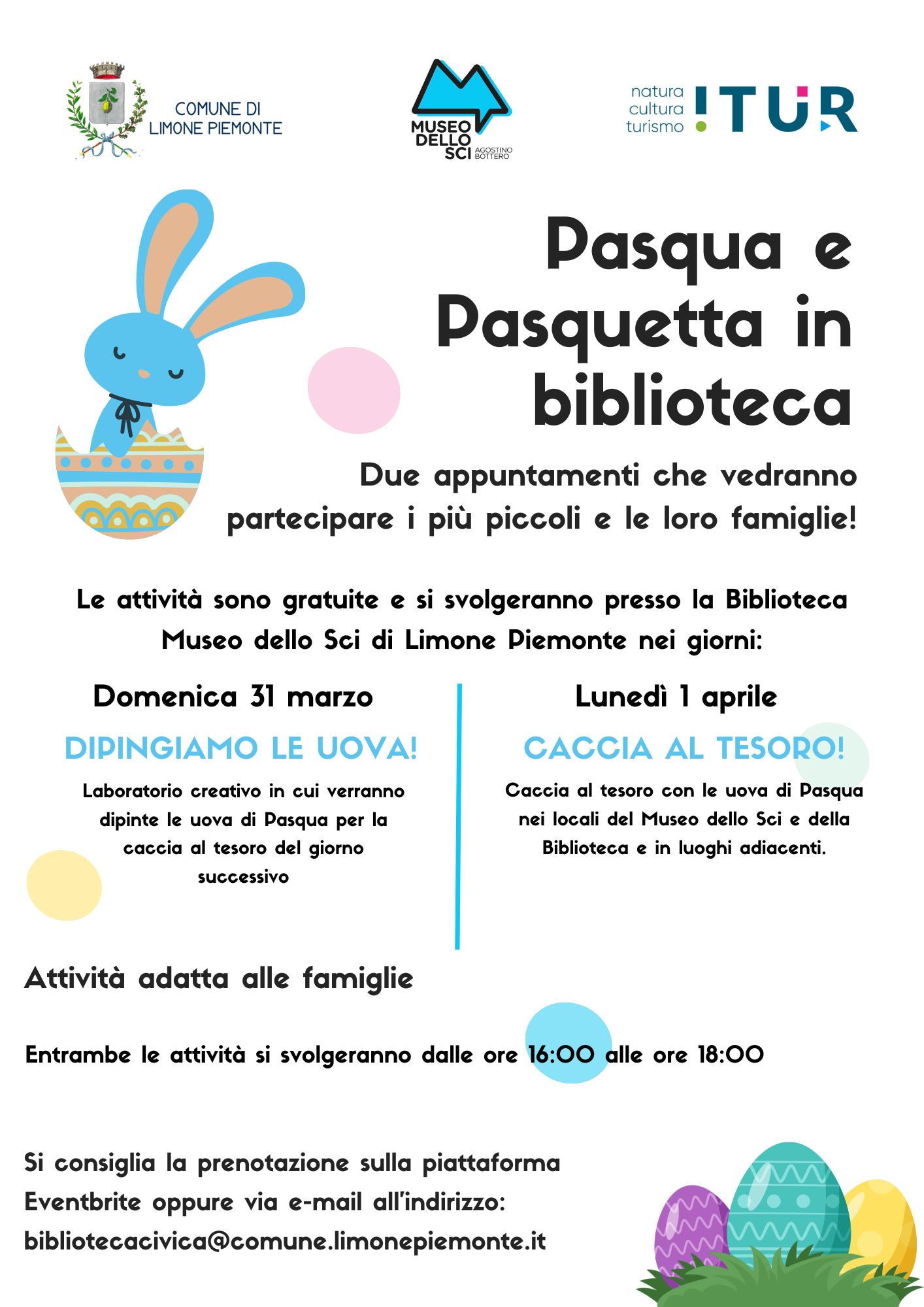 Pasqua e Pasquetta in biblioteca